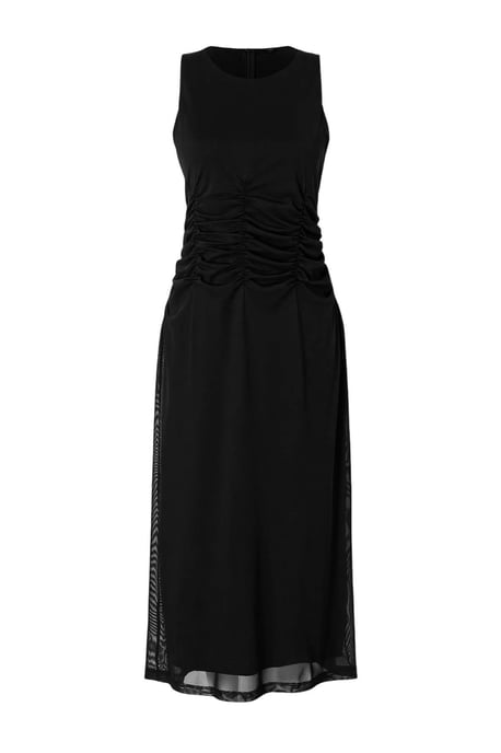 Trendyol Curve Damen Schwarz Animal-Print Midi Ärmellos Elegant/Abend Bodycon Große Größen Kleid - Image 2