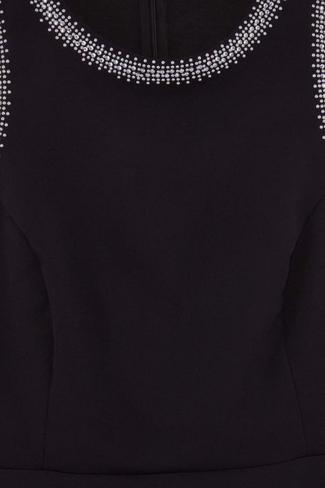 Trendyol Curve Damen Schwarz Einfarbig Midi Ärmellos Elegant/Abend A-Linie Große Größen Kleid - Image 5