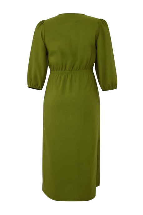 Trendyol Curve Damen Grün Einfarbig Midi 3/4-Arm Casual A-Linie Große Größen Kleid - Image 5