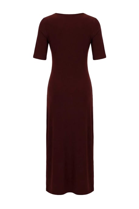 TRENDYOLMİLLA Damen Braun Einfarbig Maxi Kurz Abend / Alltag A-Linie Kleider - Image 5
