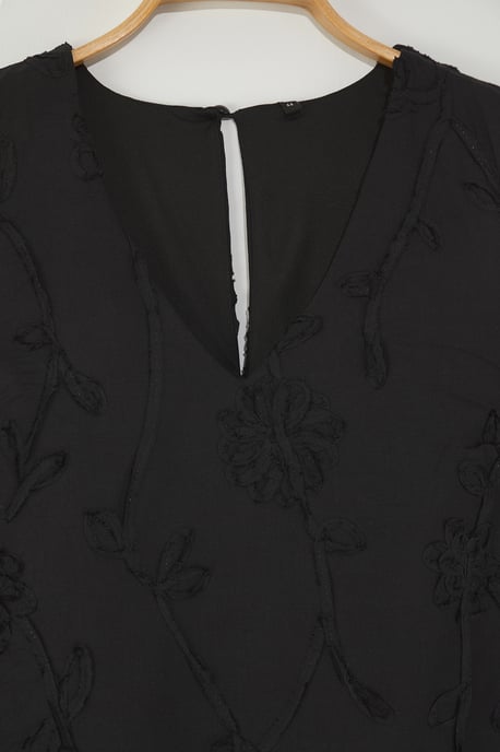 Trendyol Curve Damen Schwarz Einfarbig Kurz / Mini Ärmellos Cocktail Gerade Große Größen Kleid - Image 5
