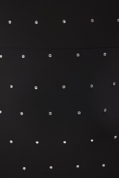 Trendyol Curve Damen Schwarz Einfarbig Kurz / Mini Ärmellos Elegant/Abend A-Linie Große Größen Kleid - Image 2
