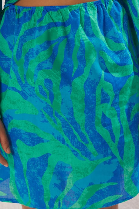 Trendyol Curve Damen Mehrfarbig Grafik Kurz / Mini Lang Strandmode Gerade Große Größen Kleid - Image 3