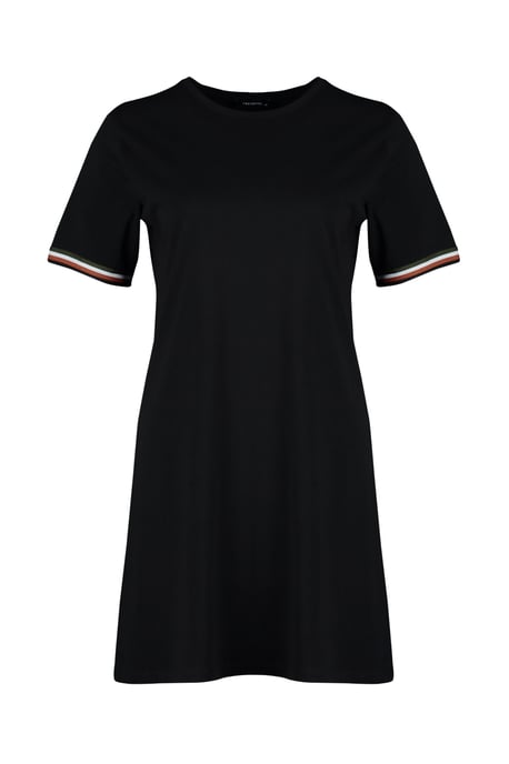 Trendyol Curve Damen Schwarz Einfarbig Kurz / Mini Kurz Casual Gerade Große Größen Kleid - Image 5