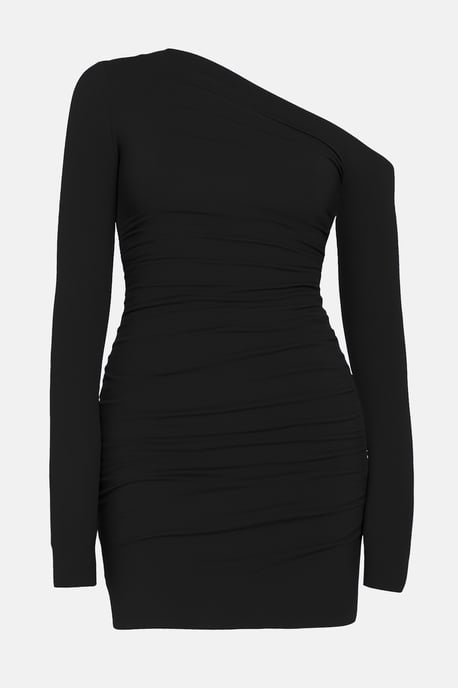 TRENDYOLMİLLA Damen Schwarz Einfarbig Kurz / Mini Lang Elegant/Abend Bodycon Kleider - Image 1