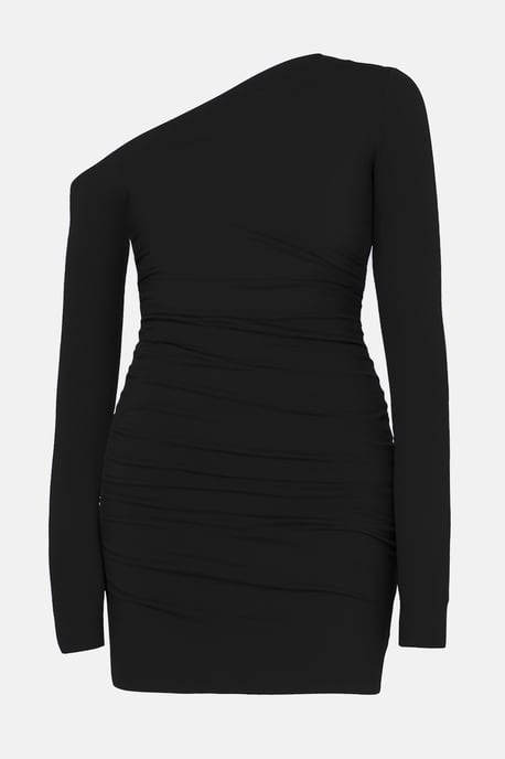 TRENDYOLMİLLA Damen Schwarz Einfarbig Kurz / Mini Lang Elegant/Abend Bodycon Kleider - Image 2