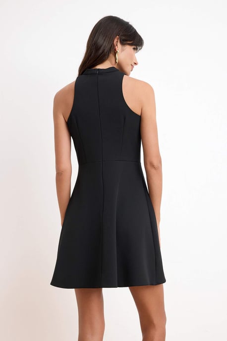 Trendyol TRENDYOLMİLLA kurzes ärmelloses A-Linienkleid für Damen - Schwarz - Image 3