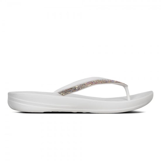Fitflop Iqushion Sparkle Damen Flip-Flops Urban Weiß - Image 2