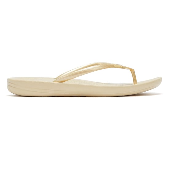 Fitflop IQushion Ergonomic Damen Gold Flip Flops - Image 5