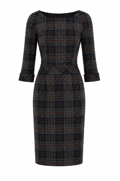 Maßgeschneidertes Kleid mit Heritage-Karo - Image 4