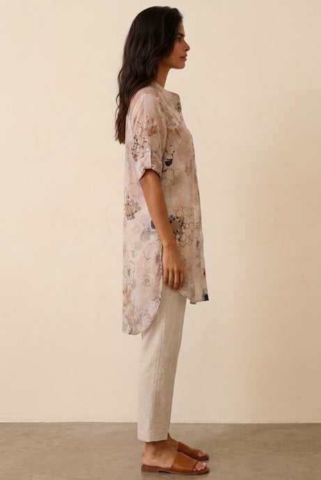Botanical Breeze Longline-Hemd - Image 2
