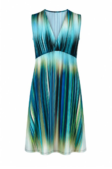 Kleid im Empire-Stil mit Aquarellstreifen - Image 4