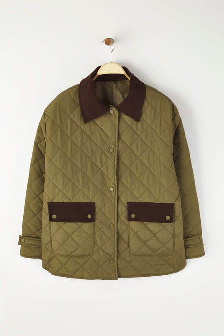 Trendyol Curve Damen Khaki Einfarbig Lang Regular Fit Große Größen Mäntel - Image 6