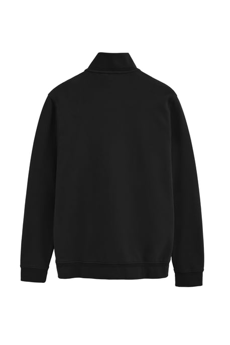 Sweatshirt mit Reißverschluss, hohem Kragen und Rigby Go Stickerei schwarz - Image 2