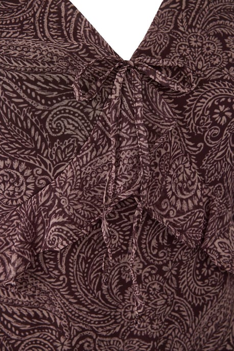 Trendyol Curve Damen Mehrfarbig Paisley Maxi Lang Abend / Alltag A-Linie Große Größen Kleid - Image 5