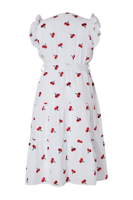 Trendyol Curve Damen Mehrfarbig Grafik Maxi Ärmellos Casual A-Linie Große Größen Kleid - Image 5