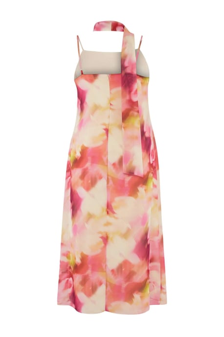 Trendyol Curve Damen Mehrfarbig Geblümt Maxi Ärmellos Gerade Große Größen Kleid - Image 5