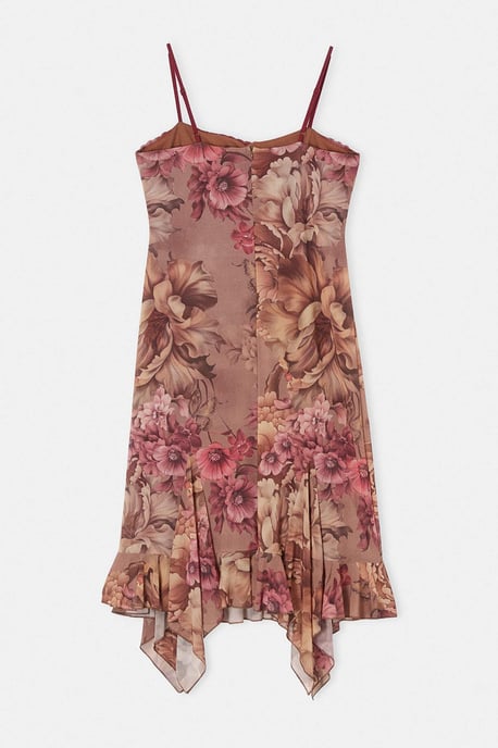 Trendyol Curve Damen Mehrfarbig Geblümt Maxi Ärmellos Elegant/Abend Gerade Große Größen Kleid - Image 5