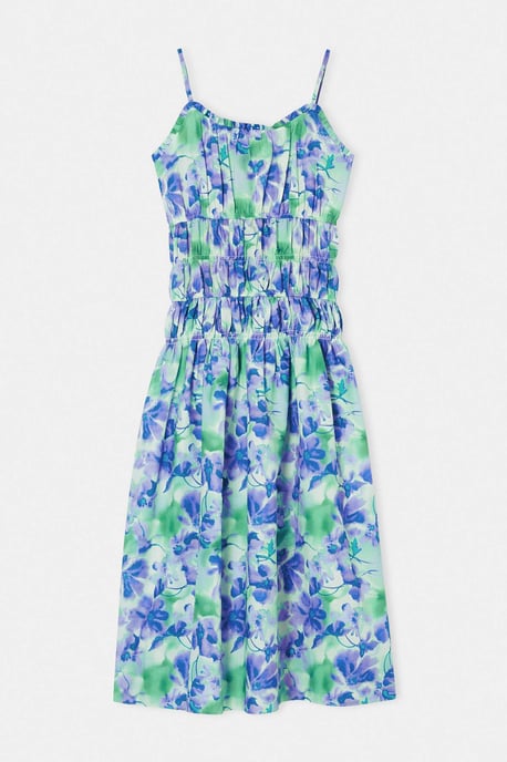 Trendyol Curve Damen Mehrfarbig Geblümt Maxi Ärmellos A-Linie Große Größen Kleid - Image 3