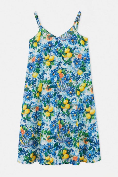 Trendyol Curve Damen Mehrfarbig Einfarbig Maxi Ärmellos Strandmode A-Linie Große Größen Kleid - Image 3