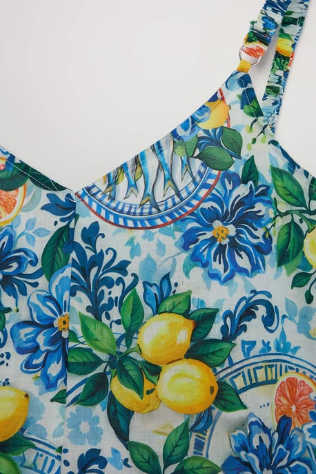Trendyol Curve Damen Mehrfarbig Einfarbig Maxi Ärmellos Strandmode A-Linie Große Größen Kleid - Image 4