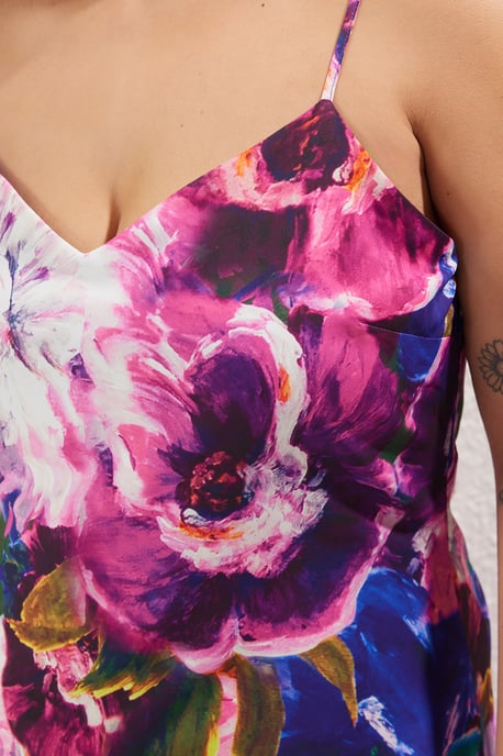 Trendyol Curve Damen Mehrfarbig Einfarbig Maxi Ärmellos Abend / Alltag A-Linie Große Größen Kleid - Image 3