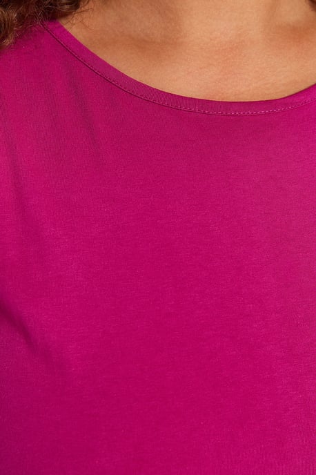 Trendyol Curve Damen Rosa Einfarbig Maxi Ärmellos Casual Gerade Große Größen Kleid - Image 2