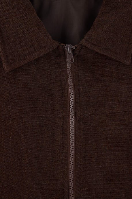 TRENDYOL MAN Herren Braun Einfarbig Lang Regular Fit Jacken - Image 5