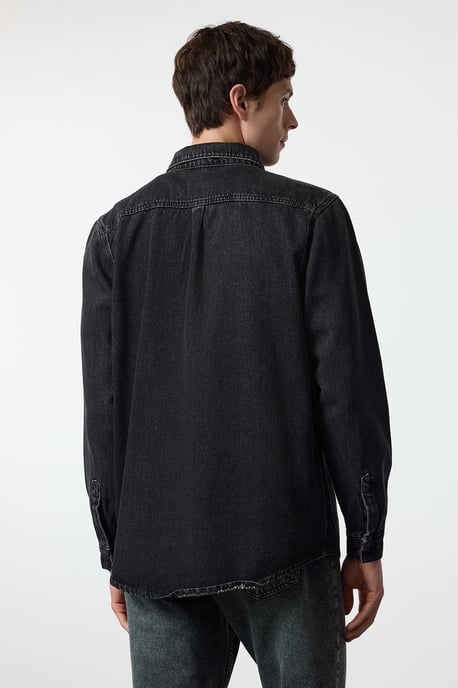 TRENDYOL MAN Herren Grau Einfarbig Lang Regular Fit Jacken - Image 3