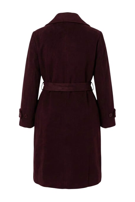 Trendyol Curve Damen Lila Einfarbig Lang Regular Fit Große Größen Mäntel - Image 5