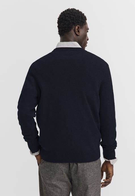 Bugatti Herren Pullover Rundhals Wollmix Mouline - Image 2