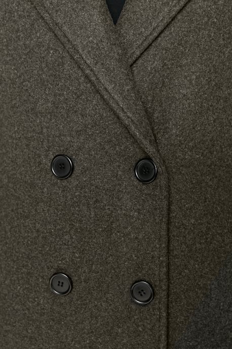 Trendyol Curve Damen Grau Einfarbig Lang Oversize Große Größen Mäntel - Image 3