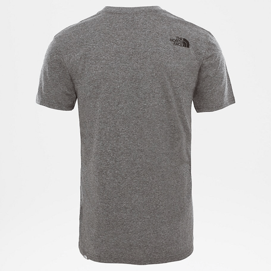Men’s The North Face Short Sleeve Simple Dome T-Shirt, TNF Medium Grey Heather - Image 2