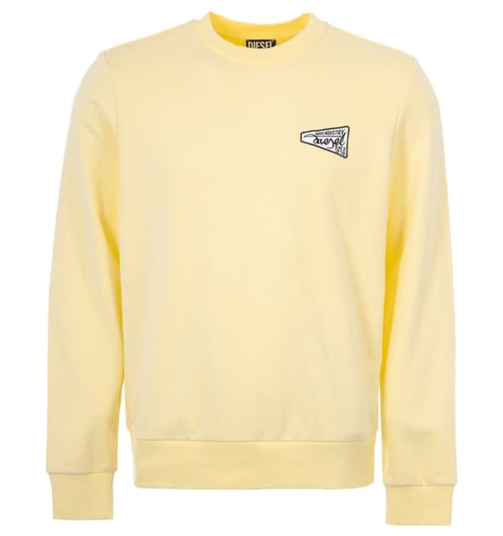 Sweat SGinn K31 Col rond Diesel Pour Homme en Jaune - Image 1