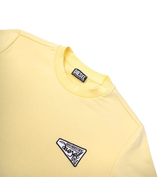 Sweat SGinn K31 Col rond Diesel Pour Homme en Jaune - Image 3