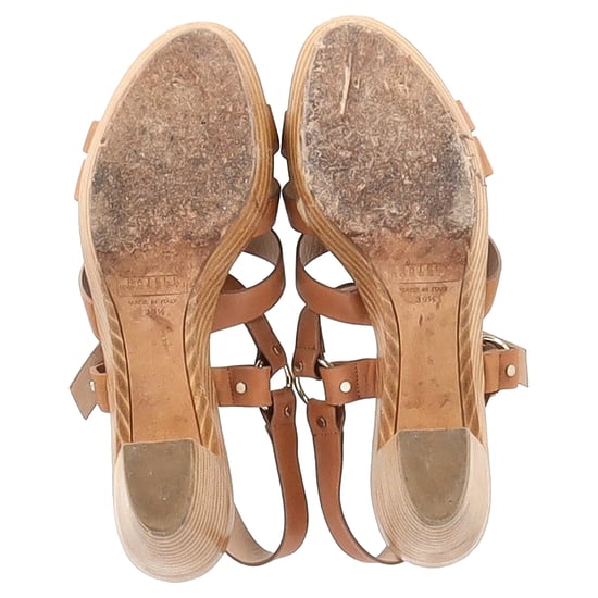 Fratelli Rossetti – Blockabsatz-Sandalen aus braunem Leder - Image 6
