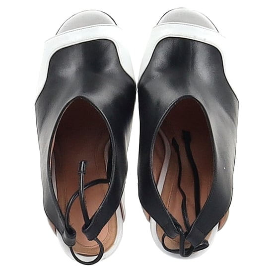 Roland Mouret Damier Slingback-Stiefeletten aus schwarzem Leder - Image 4