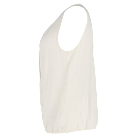 Ärmellose Bluse von Theory aus elfenbeinfarbener Seide - Image 2