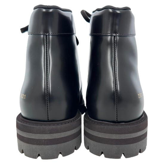 Common Projects Schnür-Wanderschuhe aus schwarzem Leder - Image 6