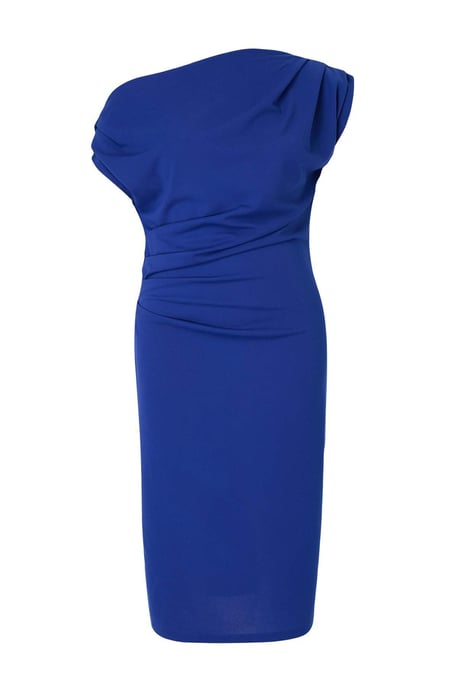 Trendyol Curve Damen Blau Einfarbig Midi Ärmellos Casual Bodycon Große Größen Kleid - Image 5