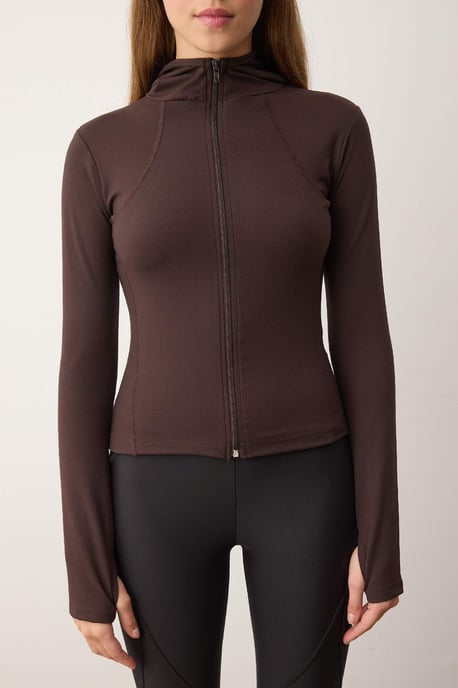 TRENDYOLMİLLA Damen Braun Einfarbig Tailliert Sport- Blazer - Image 2