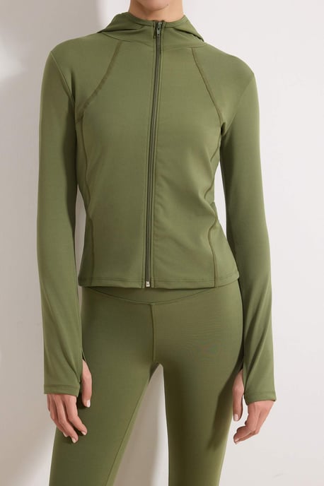 TRENDYOLMİLLA Damen Khaki Einfarbig Tailliert Sport- Blazer - Image 3