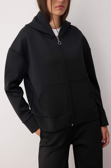 TRENDYOLMİLLA Damen Schwarz Einfarbig Oversize Sport- Blazer - Image 2