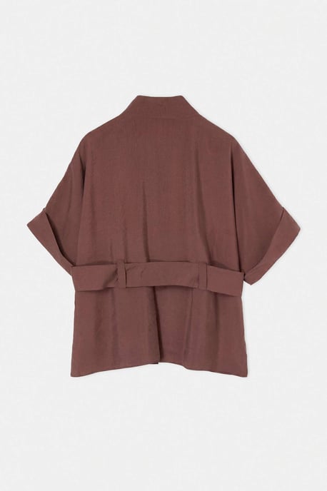 Trendyol Curve Damen Braun Einfarbig Kurz Regular Fit Große Größen Blazer - Image 5