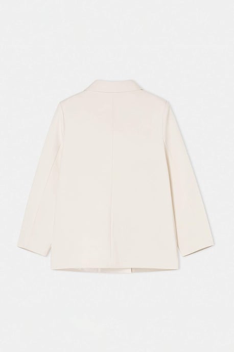 Trendyol Curve Damen Ecru Einfarbig Lang Regular Fit Große Größen Blazer - Image 5