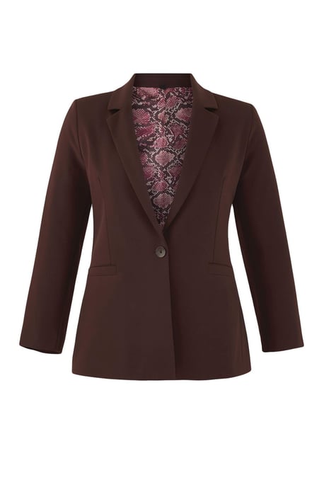 Trendyol Curve Damen Braun Einfarbig Lang Regular Fit Große Größen Blazer - Image 5