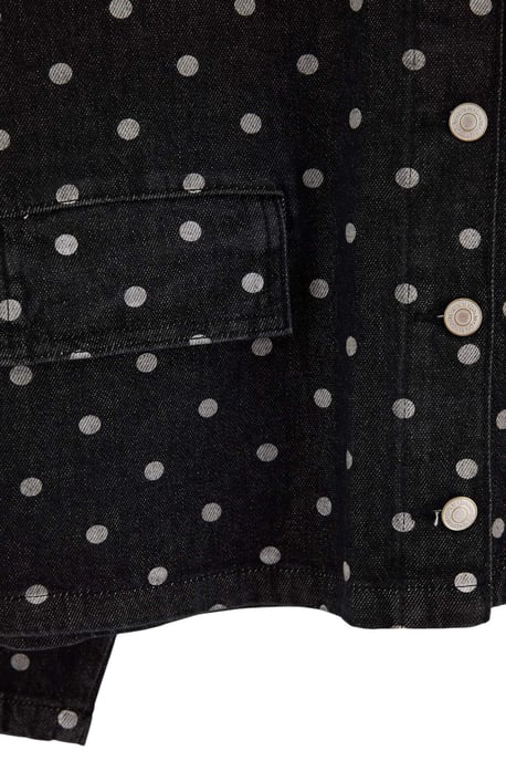 Trendyol Curve Damen Grau Gepunktet Lang, Oversize Große Größen Blazer - Image 5