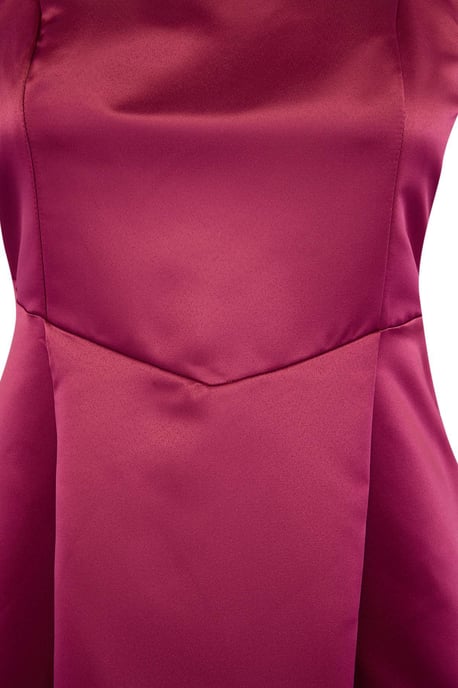 Trendyol Curve Damen Rosa Einfarbig Midi Ärmellos Elegant/Abend Bodycon Große Größen Kleid - Image 4