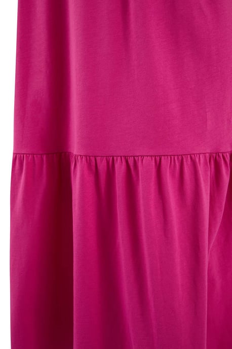 Trendyol Curve Damen Rosa Einfarbig Midi Kurz Casual A-Linie Große Größen Kleid - Image 3