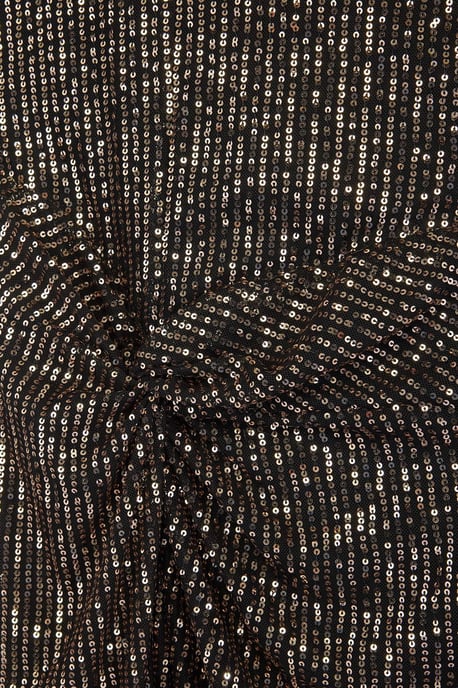 Trendyol Curve Damen Goldfarben Einfarbig Midi Ärmellos Elegant/Abend Gerade Große Größen Kleid - Image 4
